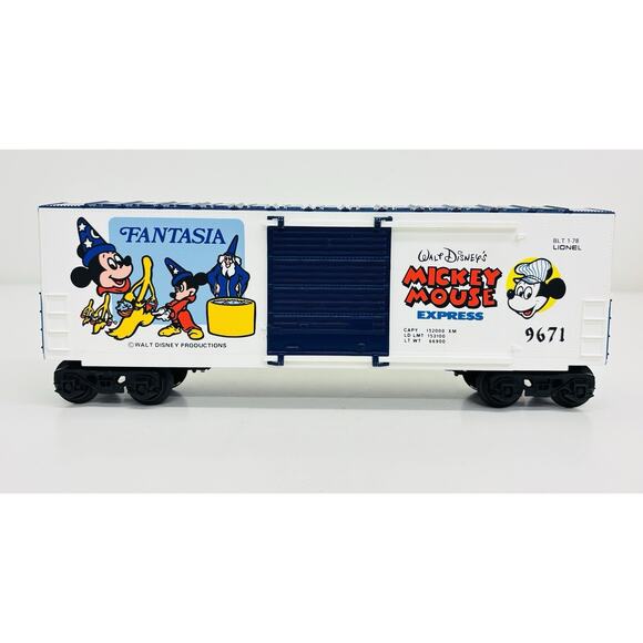 Lionel Fantasia Hi-Cube Box Car Walt Disney's Mickey Mouse Express 6-9671 NOS - Picture 2 of 10